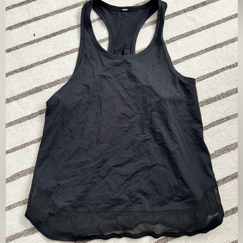 HERS - Lululemon black tan with bottom see through detail